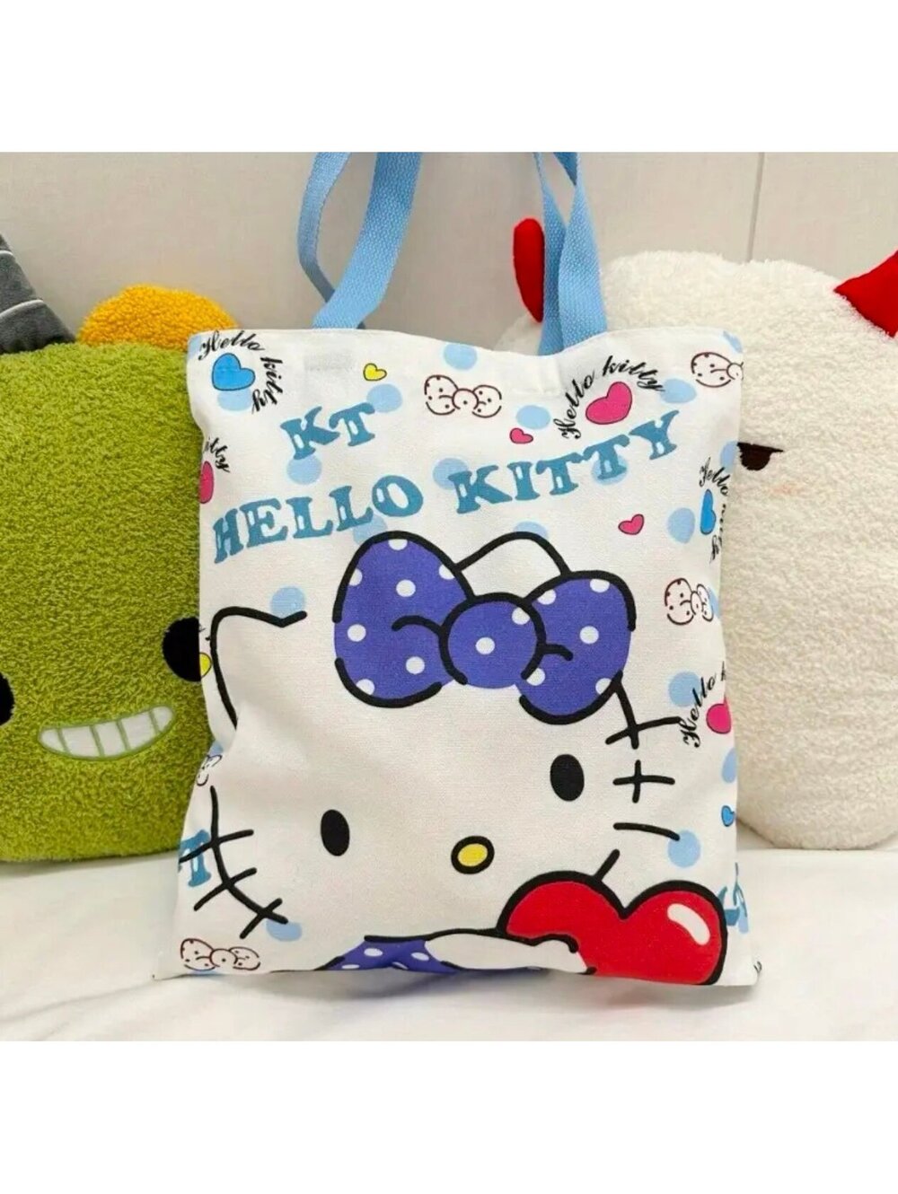 New - Hello Kitty Large Capacity Canvas Tote Bag